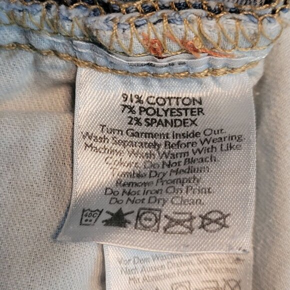 Eddie Bauer Jeans Womens 8 P Slightly Curvy Straight Low Rise Light Wash Stretch - Picture 4 of 10